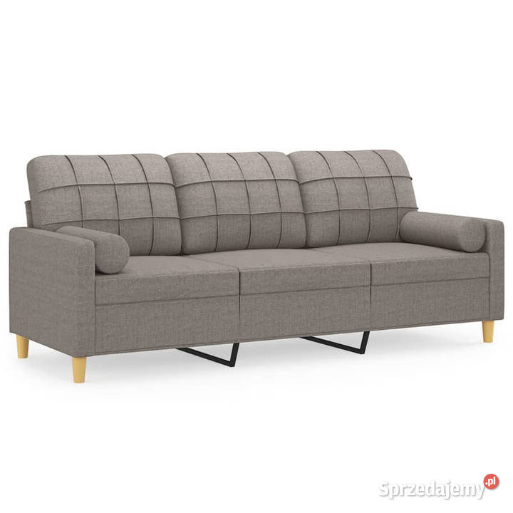 3osobowa sofa z poduszkami kolor taupe 180 mazowieckie Warszawa sprzedam