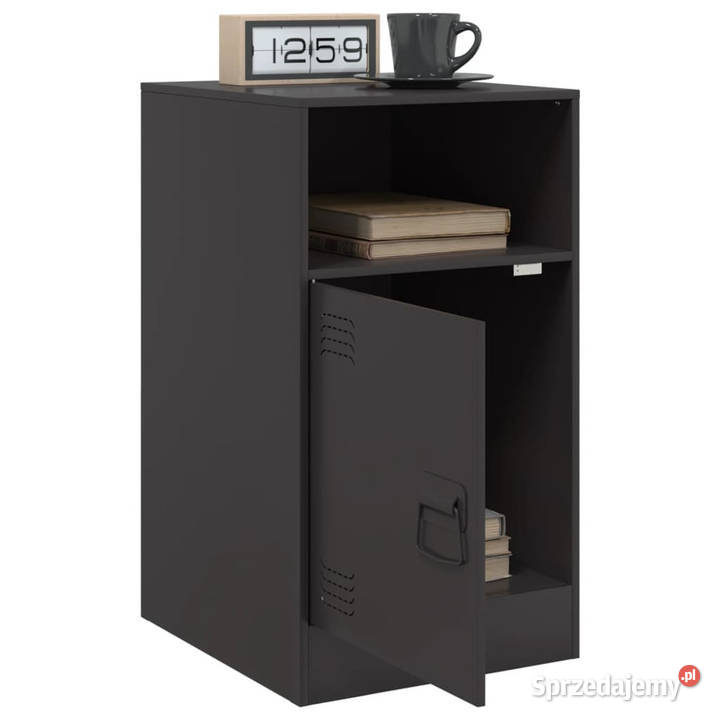 Szafka nocna czarna 345x39x62 stal WM841763 Warszawa
