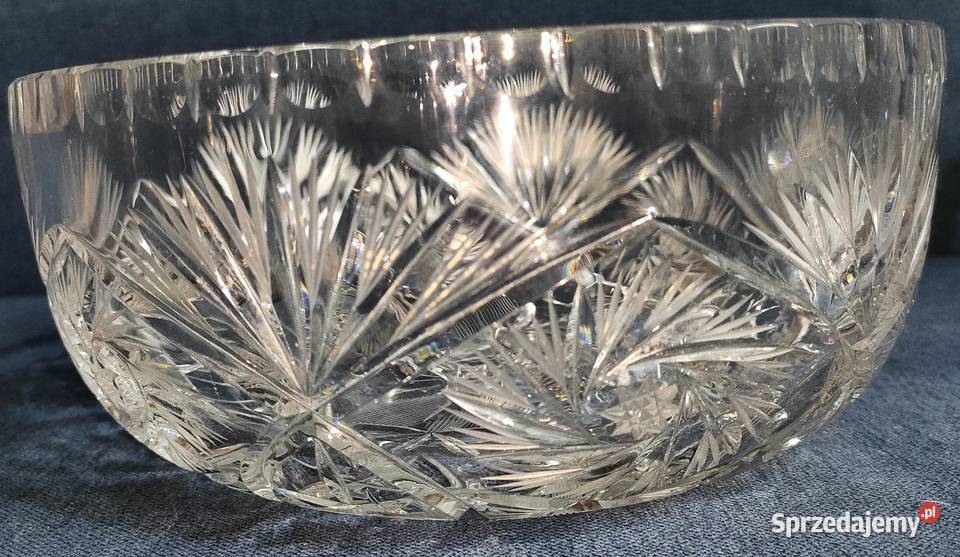Zestaw szkła kryształowego misy popielniczka i Bielsko-Biała