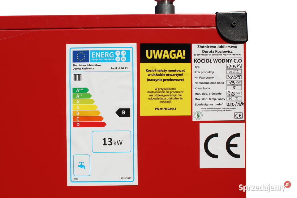 Kocioł 13 kW PIEC węglowy Kotły klasy 5 małopolskie Kraków