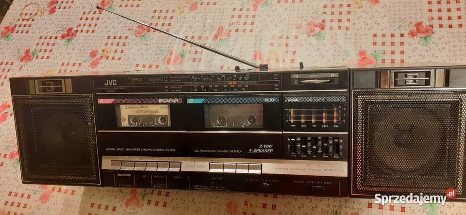 Radiomagnetofon, JVC PC-W35 ,2 kasety, Radio, AUX, korektor.