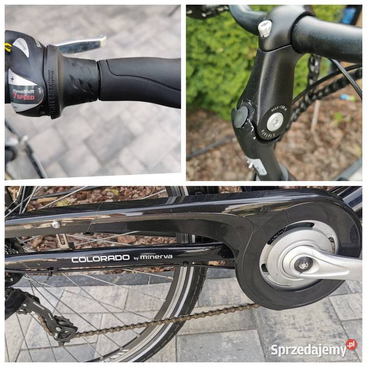 Rower elektryczny MINERVA COLORADO 7 biegow D50 Hajnówka sprzedam