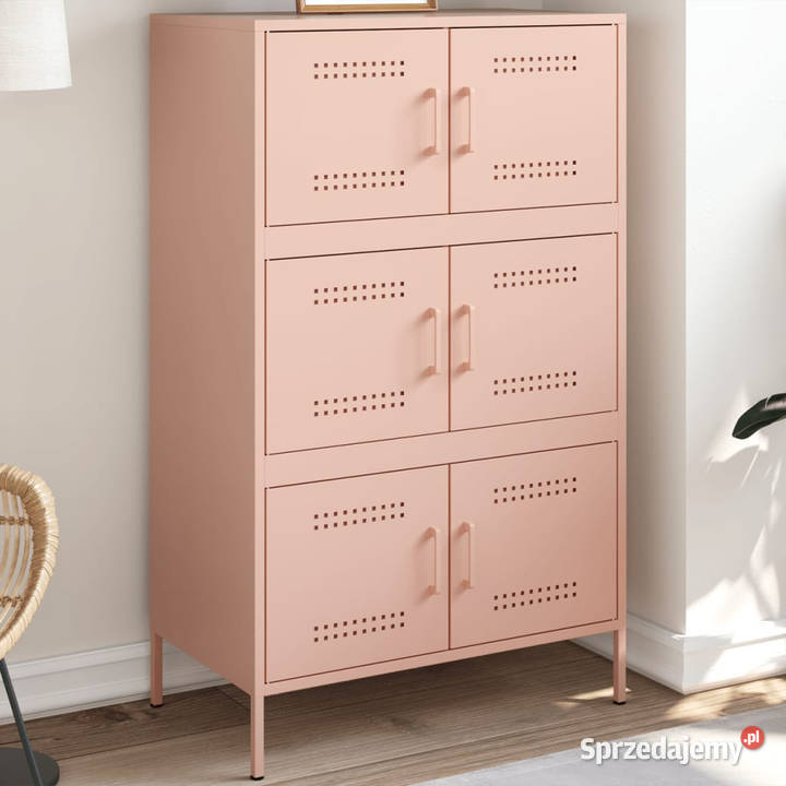 Szafka różowa 68x39x113 stal WM842959 Warszawa