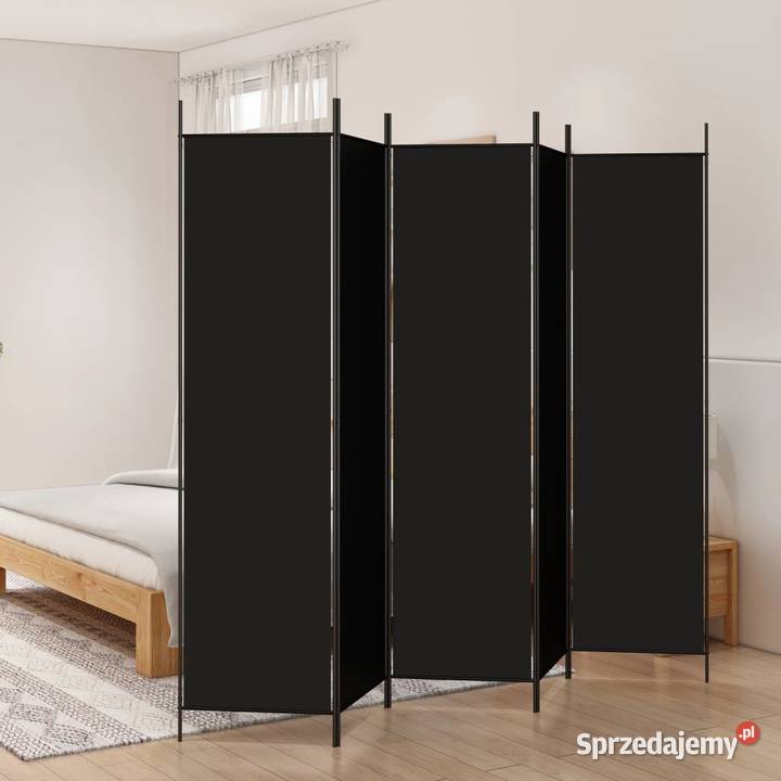 vidaXL Parawan 5panelowy czarny 250x200 Warszawa sprzedam