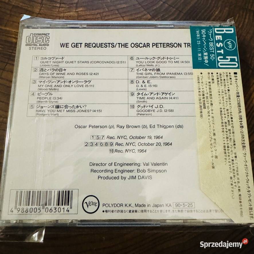 Oscar Peterson Trio We Get Requests NMEX Japan CD Kraków