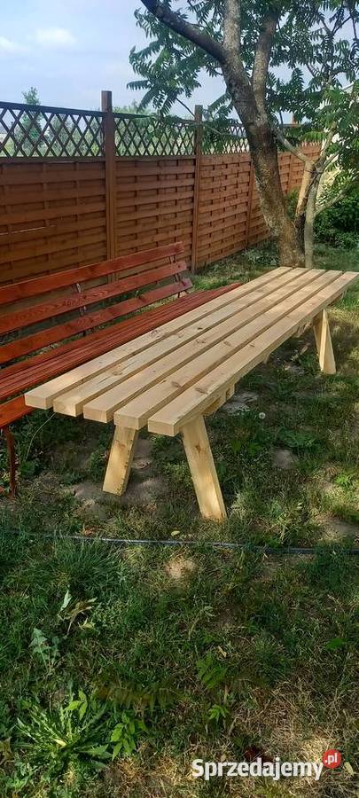 Drewniane meble ogrodowe mazowieckie Żeleźniki sprzedam