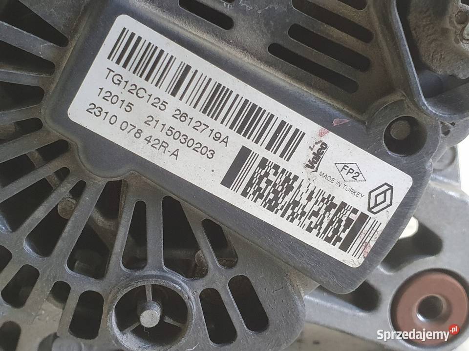 ALTERNATOR Dacia Dokker 12 TCe 231007842R Chełm sprzedam