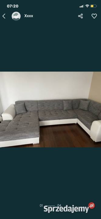 Narożnik z funkcja spania