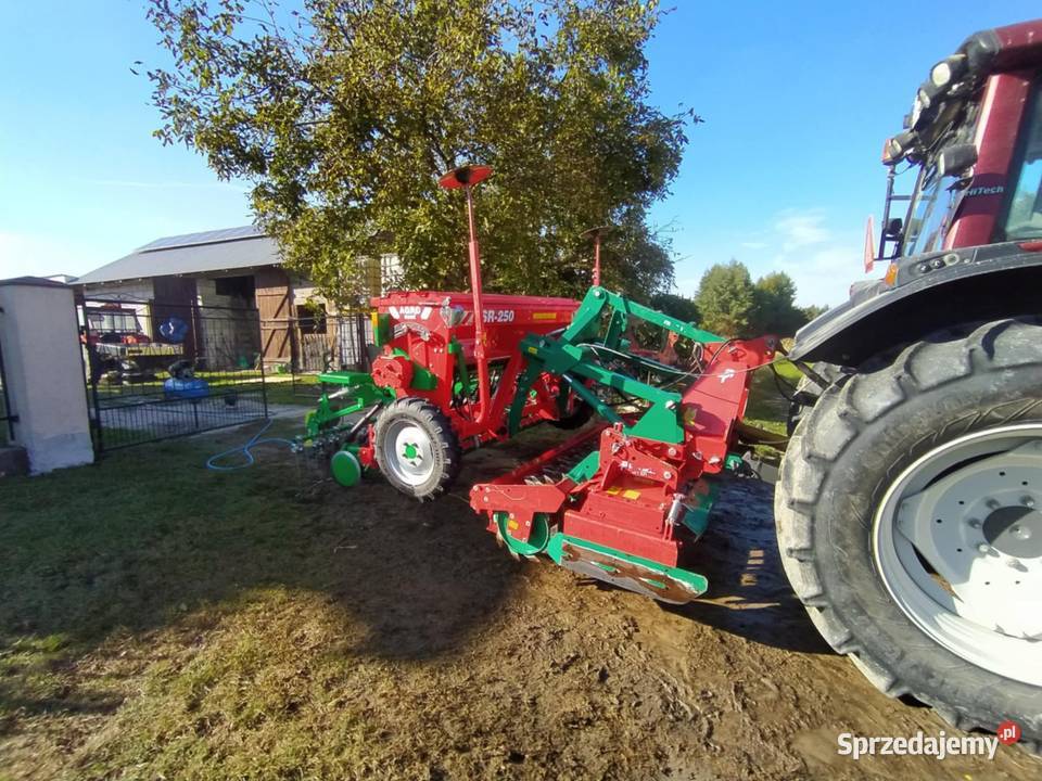 Zestaw uprawowo siewny brona wirnikowa Kverneland Trawniki sprzedam