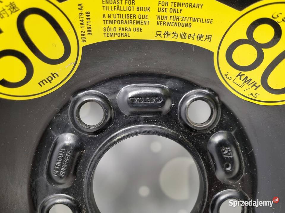KOŁO DOJAZDOWE Volvo S40 II V50 C30 12585 R16 Chełm