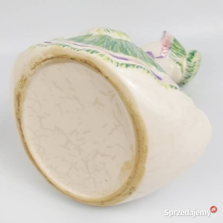 Vintage Ceramiczna gęś kaczka osłonka pojemnik Bronisze