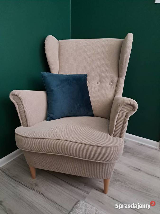 Fotel uszak Ikea Strandmon beżowy Radzyń Podlaski