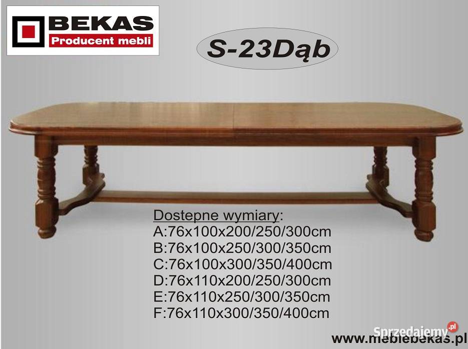Duży Komplet Mebli XXl Stół 12 Krzseł Bekas pomorskie Bytów