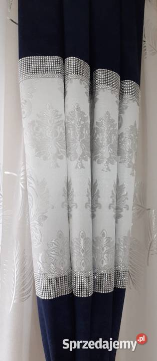 Zasłony pluszowe granatowe inny kolor mazowieckie Mława