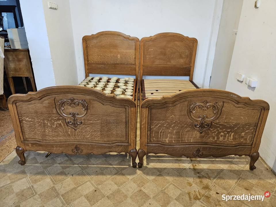 Dwa łóżka ludwikowskie 95x200 Nowy Sącz