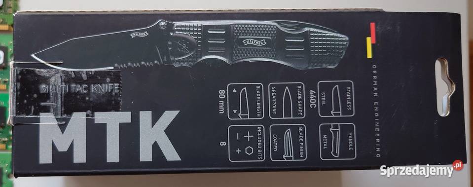 Nóż składany Scyzoryk Walther Black Multi Tac