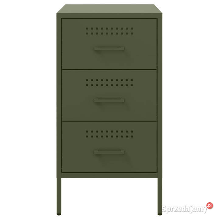 Szafka nocna oliwkowa 36x39x68 stal WM843086 Warszawa
