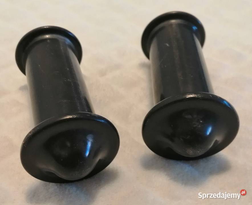 Chwyty rowerowe dziecięce plastikowe czarne 21 9 Czeladź