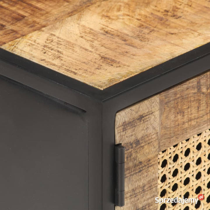 Szafka pod TV 90x30x40 drewno mango i naturalna Warszawa