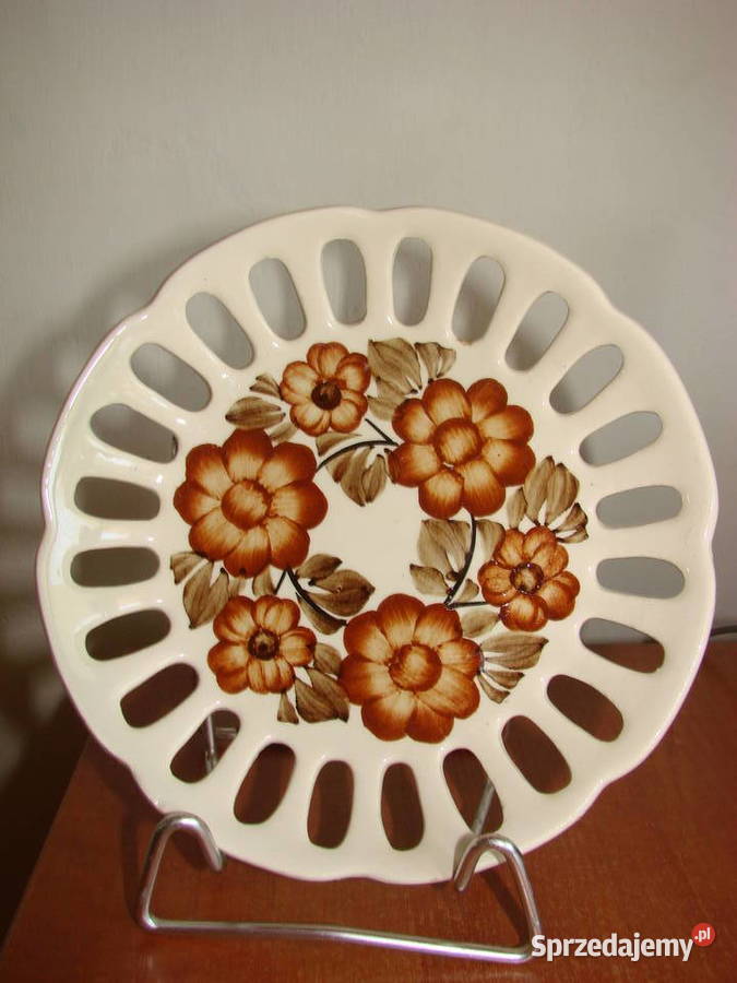 Koło fajansowy talerz ażurowy Pruszcz Gdański sprzedam