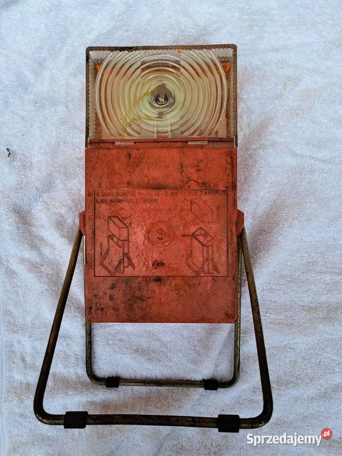 Lampa ostrzegawcza samochodowa antyk PRL dostawcze wielkopolskie Plewiska