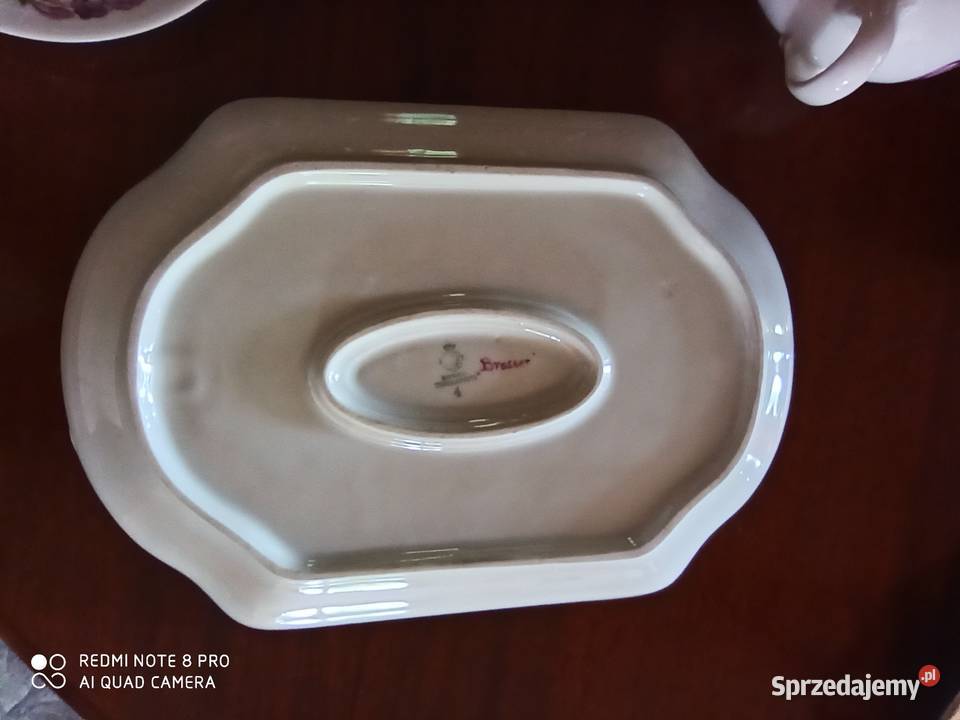 Patera z bukietem Sygnatura Tirschenreuth Gdańsk