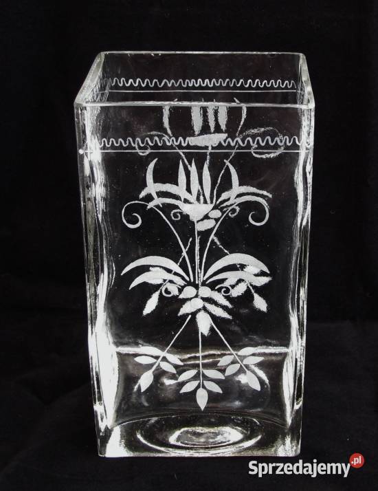 Piękny wazon wzór cięty i trawiony Koszalin