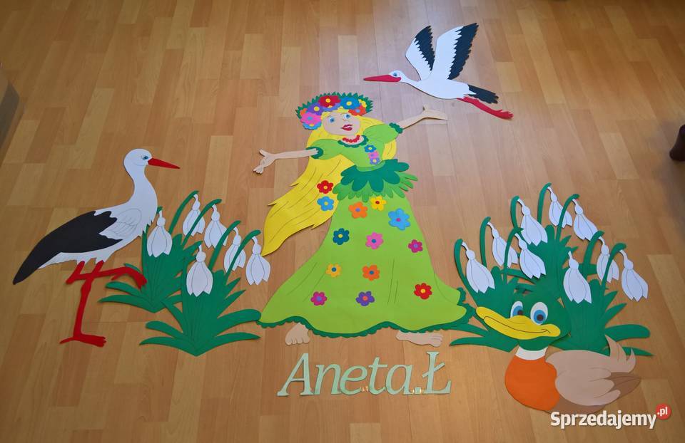 Dekoracje wiosenne z brystolu 504102 444 Garwolin