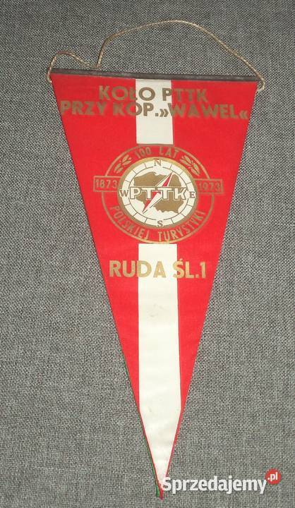 Kopalnia KWK Wawel Ruda Śląska proporczyk PTTK sprzedam