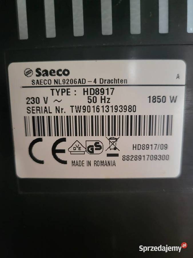 Saeco Incanto HD8917 automatyczny ekspres Starachowice sprzedam