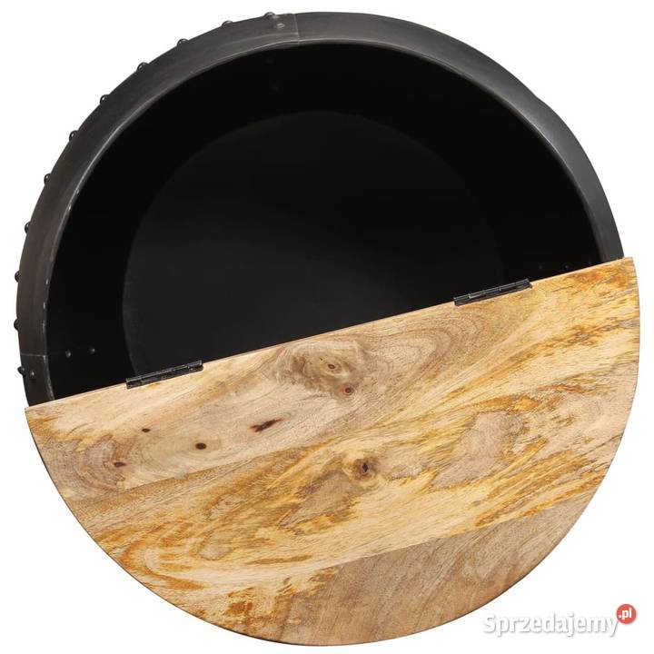 vidaXL Stolik kawowy okrągły 53x43 lite drewno Warszawa sprzedam