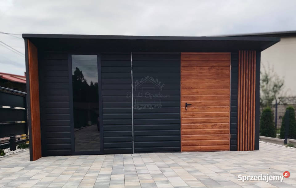 Schowek domek ogrodowy 5x4m okno dekor z lameli Bełchatów