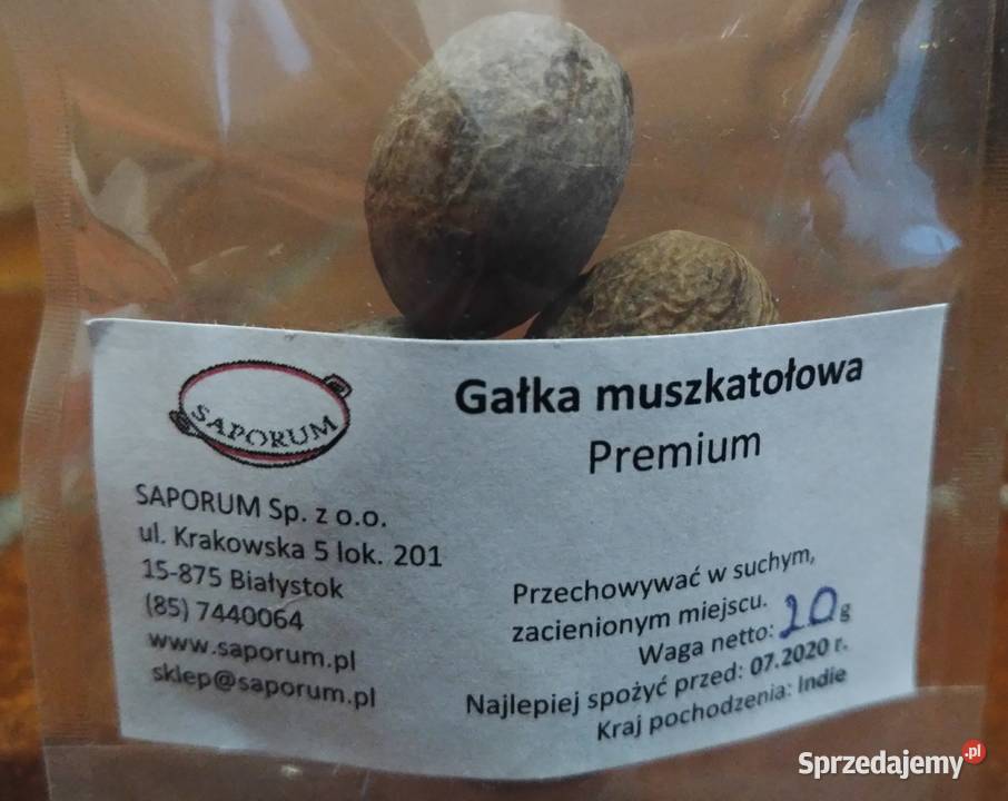 Gałka muszkatołowa premium przyprawy prosto z Jednoskładnikowe Białystok