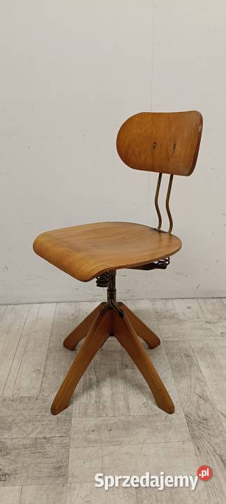 krzesło architekta biurowe lata 50te vintage Fotele i krzesła obrotowe Radomsko
