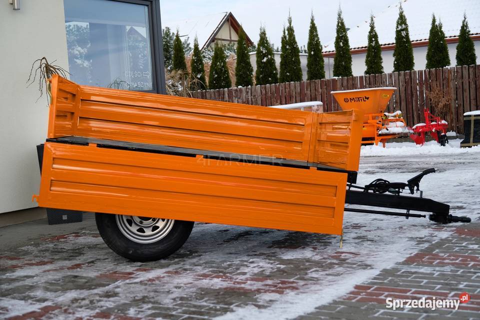 Przyczepa rolnicza jednoosiowa 15T z kiprem Przyczepy rolnicze Tajęcina