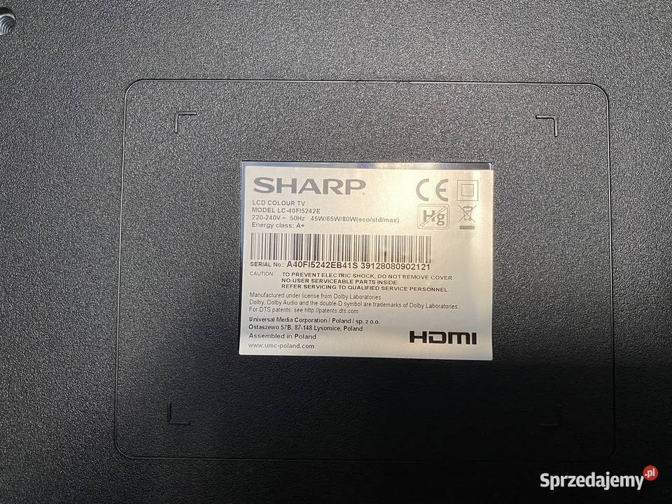 Telewizor SHARP LC40FI5242E 40 LED Full HD Głogów