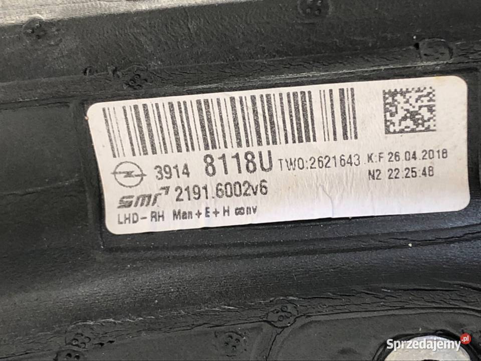 LUSTERKO PRAWY OPEL INSIGNIA B Kombi ZEWNĘTRZNE podkarpackie