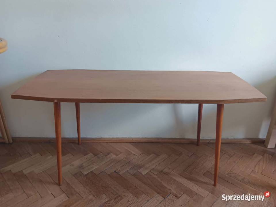 stolik kawowy drewniany jamnik patyczak lata 60 55cm Kraków
