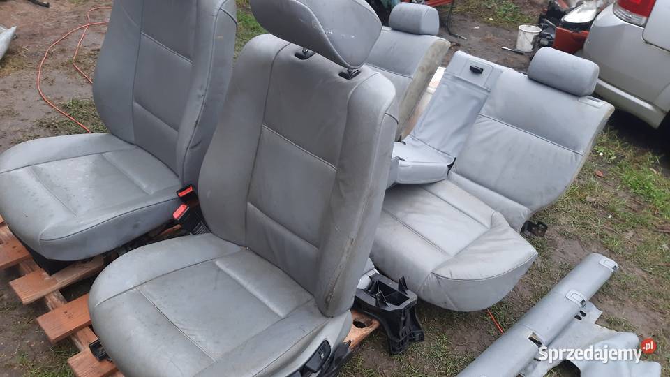 fotel komplet foteli skóra bmw e46 kombi Rok produkcji 2004 Fotele i kanapy Dębno sprzedam
