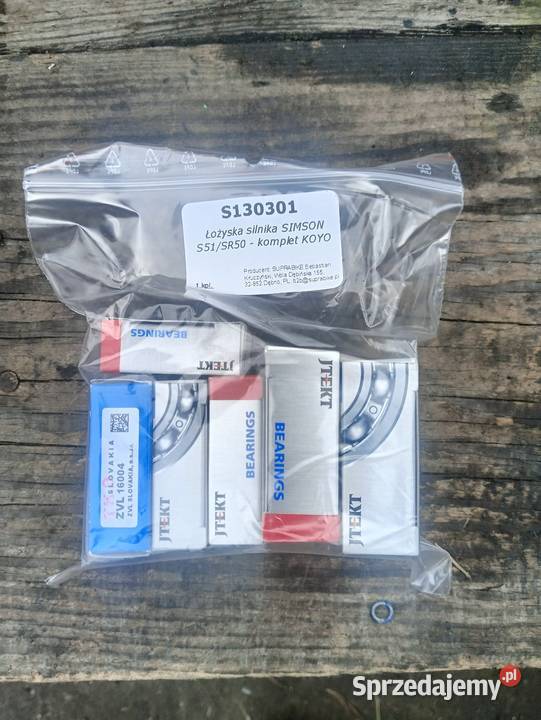 Łożyska silnika kojo Simson S51 Sr 50 Tarnów