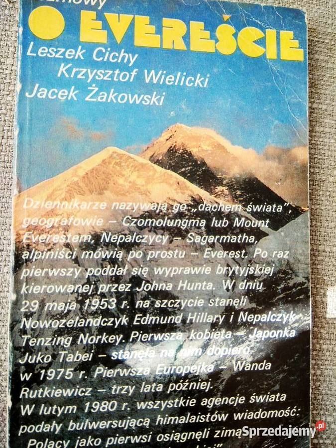 Prezenty książki O Evereście Żakowski Himalaje Warszawa sprzedam