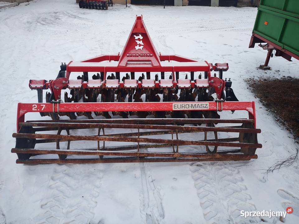 Brona talerzowa EuroMasz 27m nowa talerzówka Maszyny rolnicze Głowno