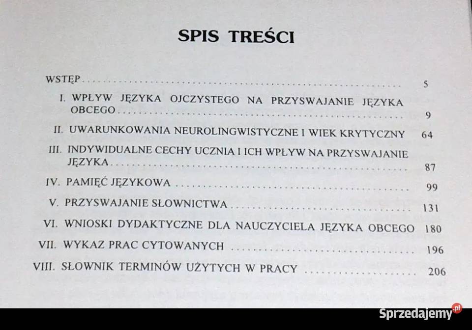 Przyswajanie języka obcego i pamięć werbalna Pozostałe lubelskie Chełm sprzedam