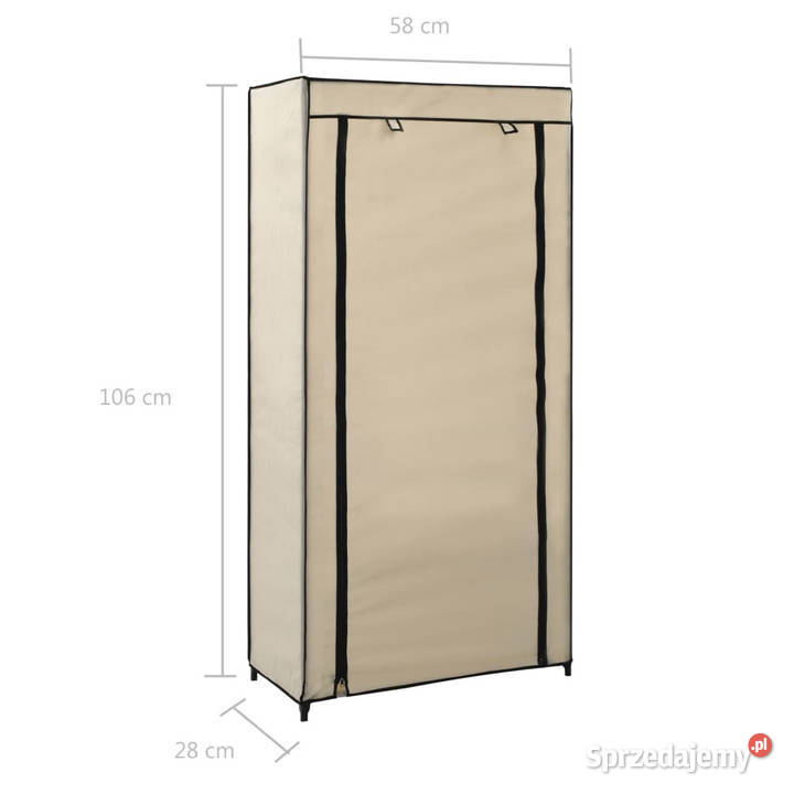 Szafka na buty z osłoną kremowa 58x28x106 mazowieckie Warszawa