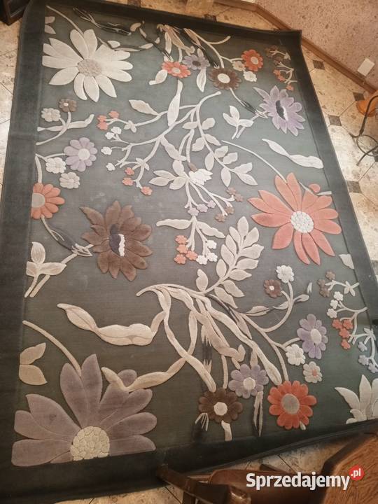 Duży dywan turecki Lilium piękne motywy kwiatowe Piekoszów