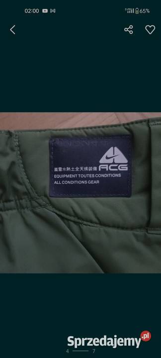 Spodnie narciarskie damskie Nike zielony Puławy sprzedam