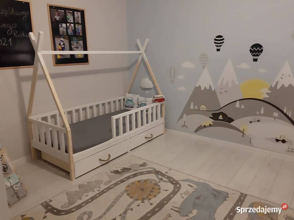 Łóżko TIPI z szufladami pod materac 160x80 Dla Dziecka małopolskie Gorlice