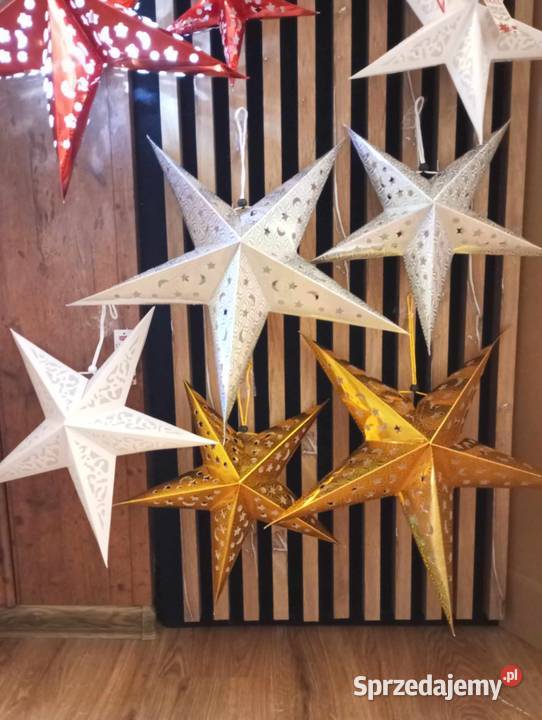 komplet 3 gwiazd papierowych Kalety