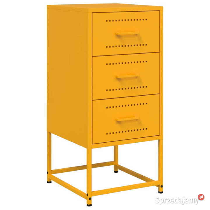 Szafka nocna musztardowa 36x39x78 stal WM846584 mazowieckie Warszawa sprzedam