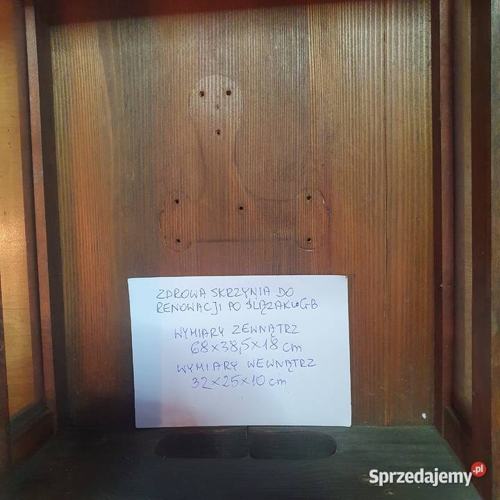 Zdrowa skrzynia ślązaku GBdo renowacjiodbiór dolnośląskie Wrocław
